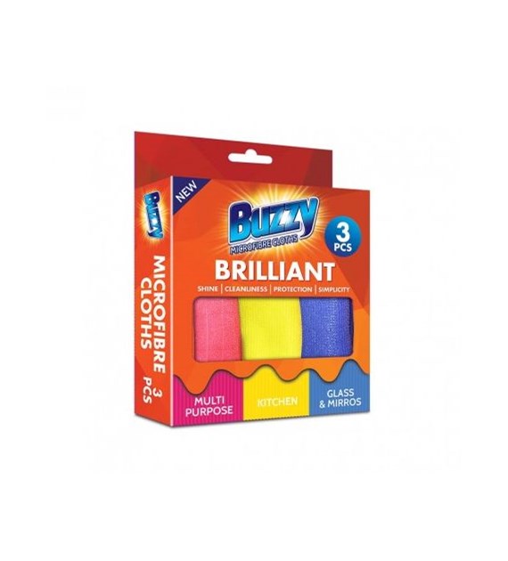 Buzzy Microfibre Cloths Ściereczki 3szt