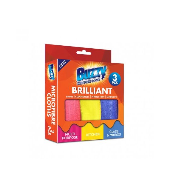 Buzzy Microfibre Cloths Ściereczki 3szt