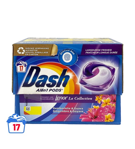 Dash All in 1 Lenor Gemberlelie & Guave Pods 17p