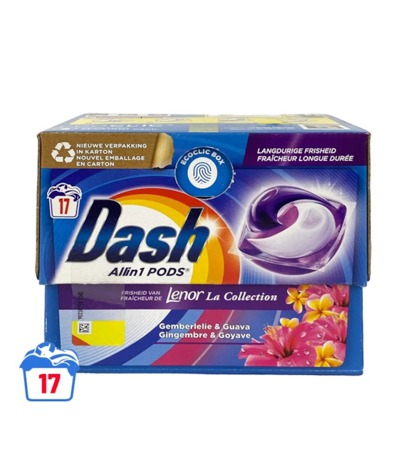 Dash All in 1 Lenor Gemberlelie & Guave Pods 17p