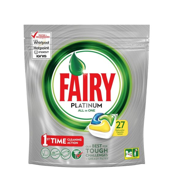 Fairy Platinum All in One Lemon Tabs 27szt 402g