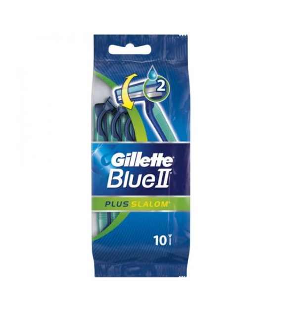 Gillette Blue II Plus Slalom Maszynki 10szt