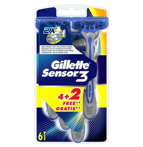 Gillette Sensor 3 Maszynki 4+2szt