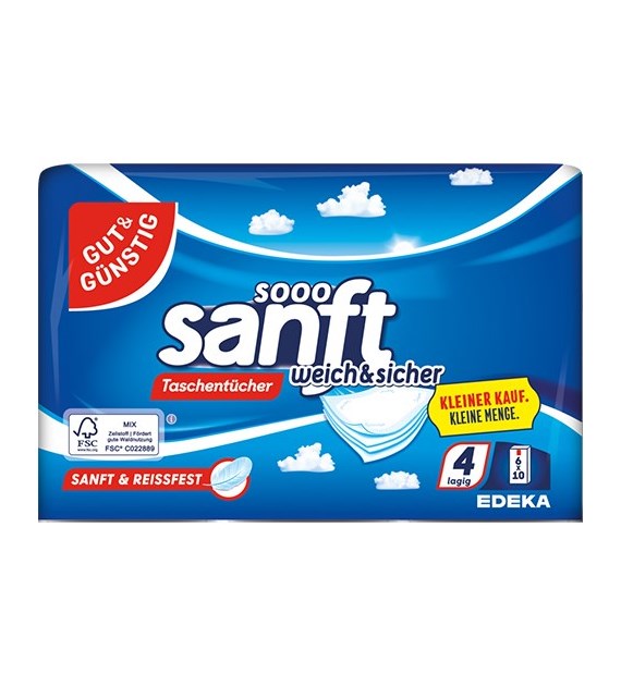 G&G Sooo Sanft Taschentucher 4 Lag Chusteczki 30op