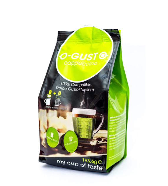 O-Gusto Cappuccino Caps 8+8szt 193,6g