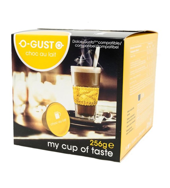 O-Gusto Choc au Lait Caps 16szt 256g