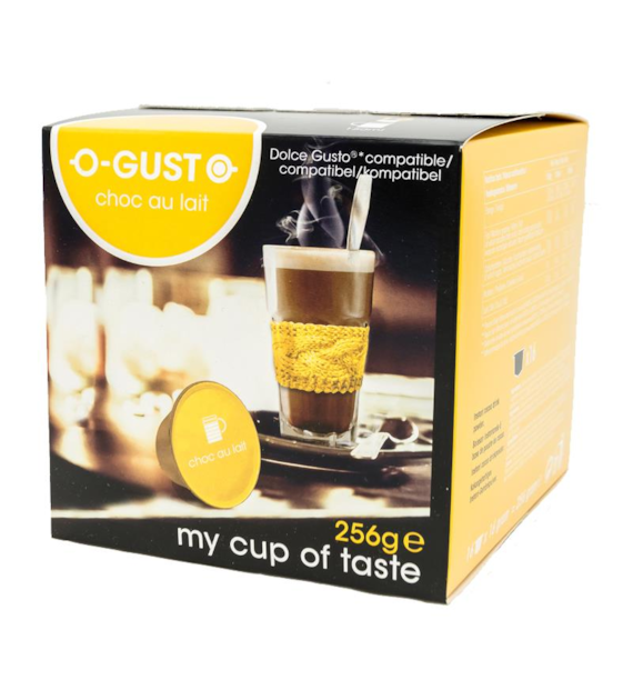 O-Gusto Choc au Lait Caps 16szt 256g