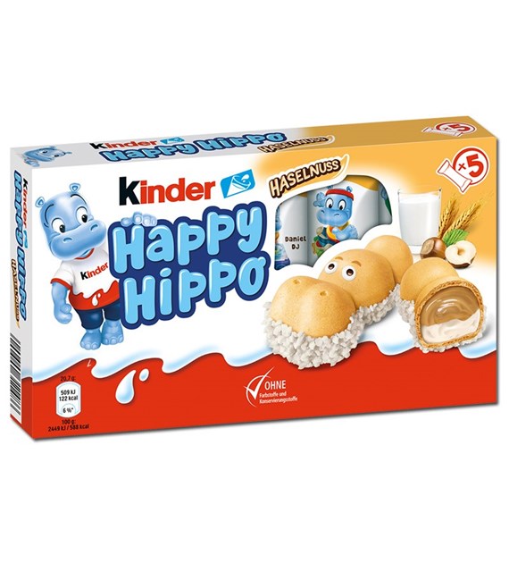 Kinder Happy Hippo Haselnuss 5szt 103,5g
