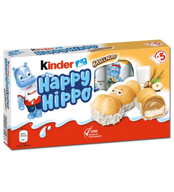 Kinder Happy Hippo Haselnuss 5szt 103,5g