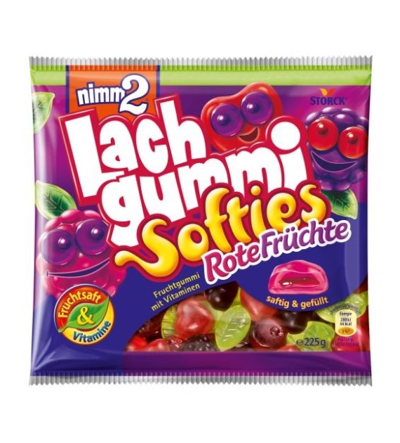 Nimm2 Lach Gummi Softies Rote Fruchte 225g