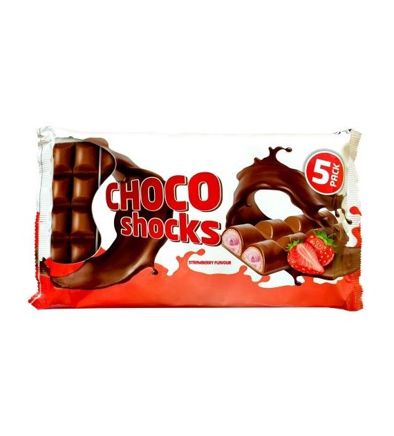 Choco Shocks Strawberry Flavour 5szt 200g