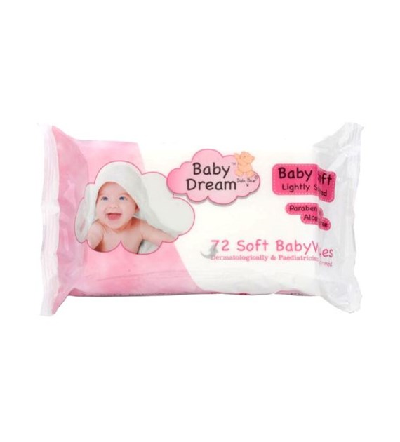 Baby Dream Baby Soft Chusteczki Nawilżane 72szt