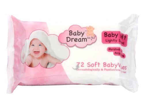 Baby Dream Baby Soft Chusteczki Nawilżane 72szt