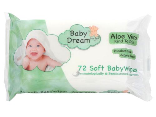 Baby Dream Aloe Vera Chusteczki Nawilżane 72szt