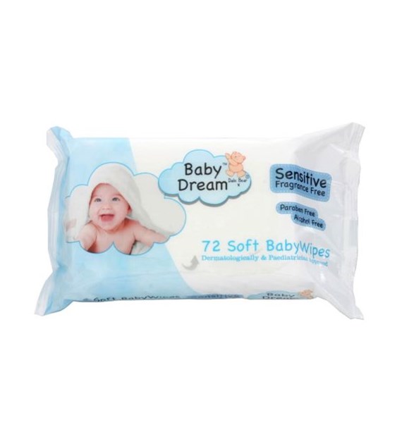 Baby Dream Sensitive Chusteczki Nawilżane 72szt