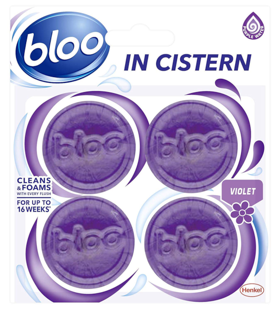 Bloo In Cistern Violet Tabletki Do WC 4x38g