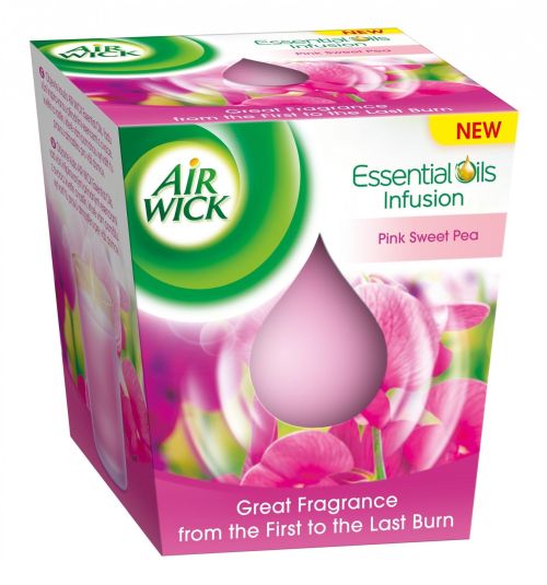 Air Wick Essential Oils Fuksja Kwiaty Świecz 105g