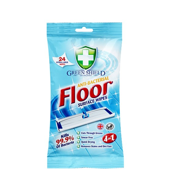 Green Shield Floor Anti-Bacterial Chusteczki 24szt