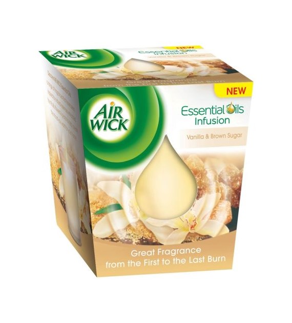 Air Wick Essential Oils Vanilla Sugar Świeczk 105g