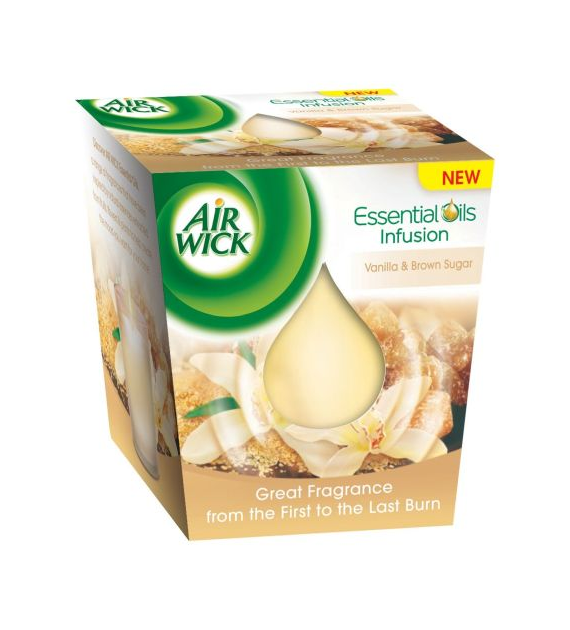 Air Wick Essential Oils Vanilla Sugar Świeczk 105g