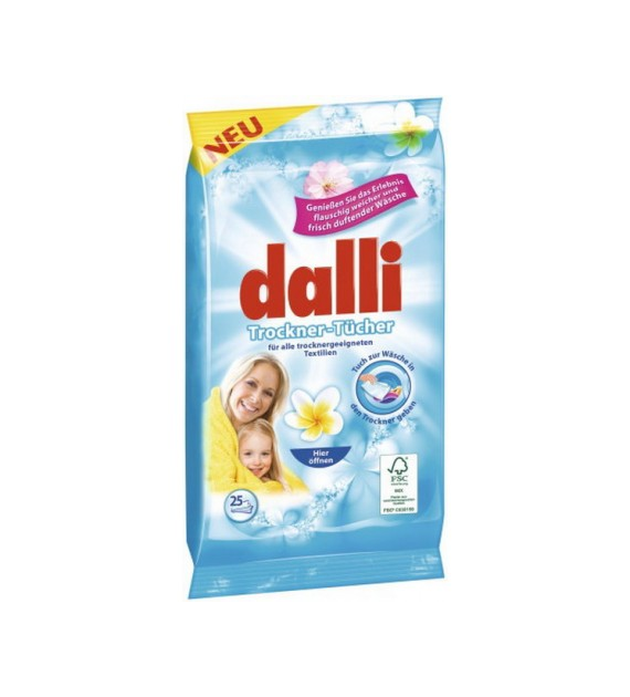 Dalli Trockner-Tucher Chusteczki do Suszarki 25szt
