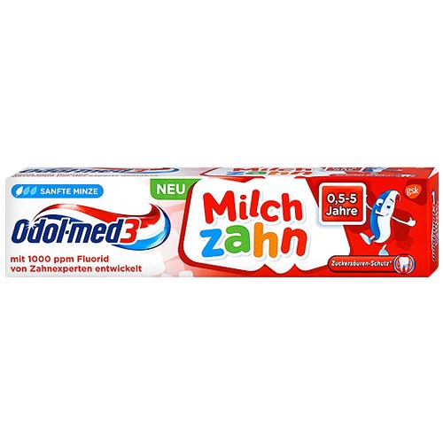 Odol-med3 Milch Zahn 0,5 do 5 Lat Pasta 50ml