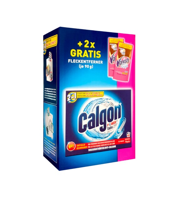 Calgon Power Tabs 48p 624g + Vanish Gold 2x90g