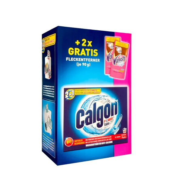 Calgon Power Tabs 48p 624g + Vanish Gold 2x90g