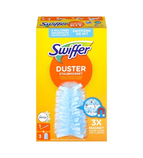 Swiffer Duster Staubmagnet Kit Zestaw Febreze 3szt