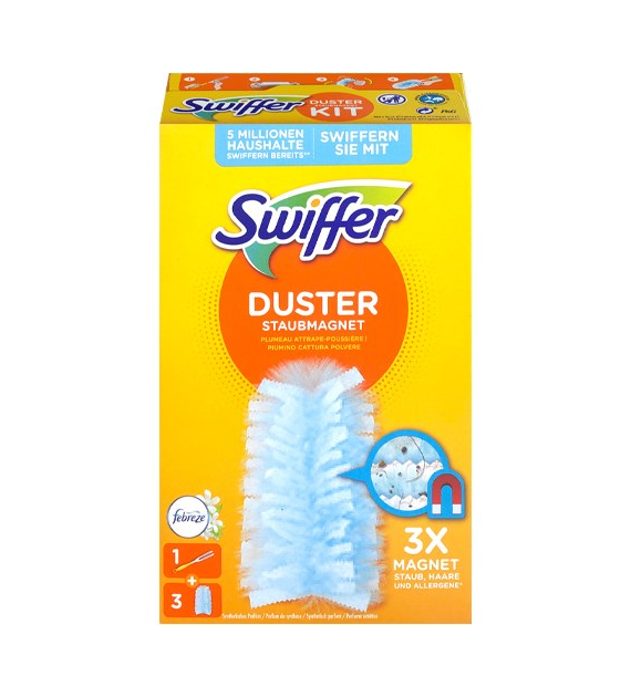 Swiffer Duster Staubmagnet Kit Zestaw Febreze 3szt