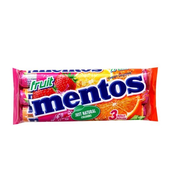 Mentos Fruit Chewy Candies 3x38g