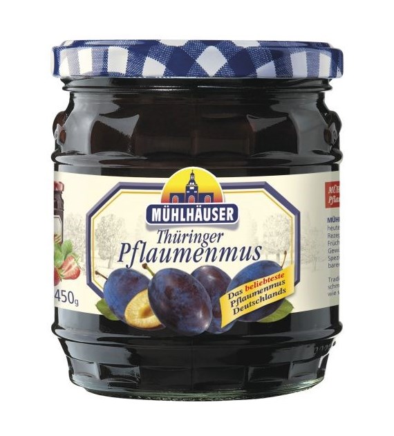 Muhlhauser Powidła Śliwkowe z Regionu Turyngi 450g
