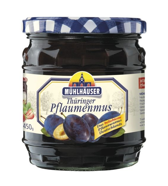 Muhlhauser Powidła Śliwkowe z Regionu Turyngi 450g