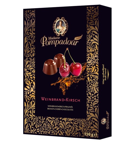 Madame Pompadour Weinbrand Kirsch Bombonierka 150g