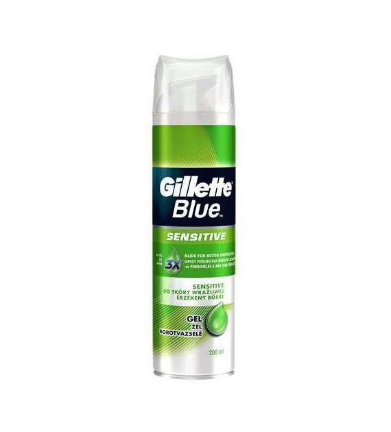 Gillette Blue Sensitive Gel 200ml
