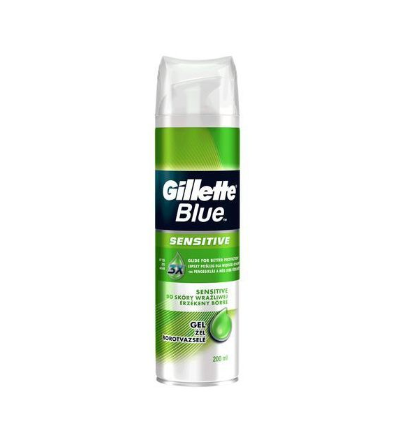 Gillette Blue Sensitive Gel 200ml