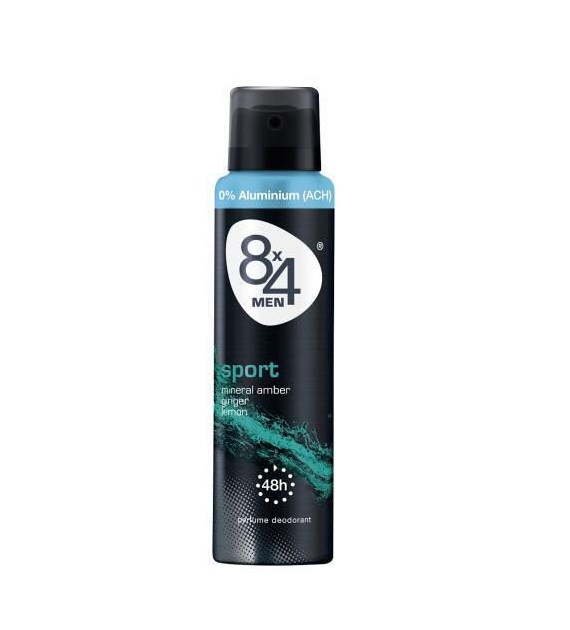 8x4 Sport Ginger Lemon Deo 150ml