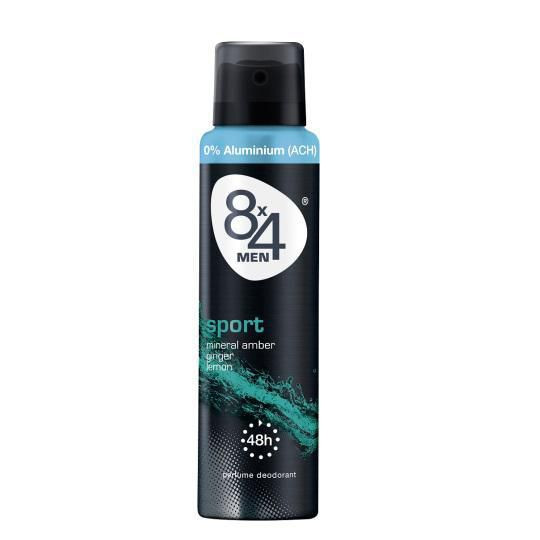 8x4 Sport Ginger Lemon Deo 150ml