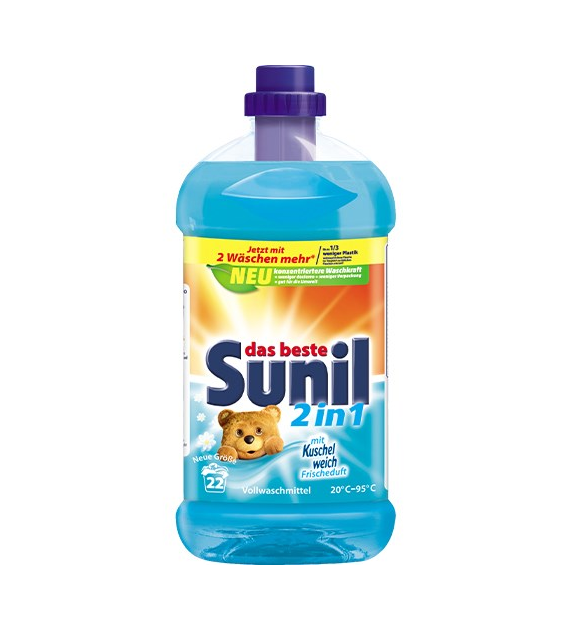 Sunil 2in1 mit Kuschelweich Gel 22p 1,1L