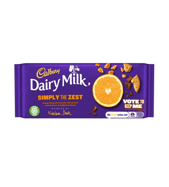 Cadbury Dairy Milk Simply The Zest Czeko 110g