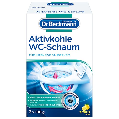 Dr.Beckmann Aktivkohle WC-Schaum Zitrus 3x100g