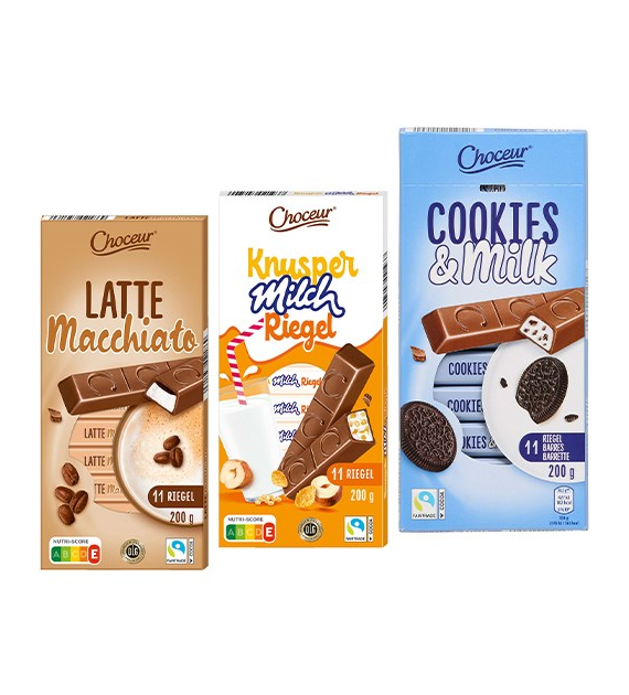Choceur Riegel Cookies/LatteMacchiato/Knusper 200g
