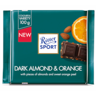 Ritter Sport Dark Almond & Orange Czekolada 100g
