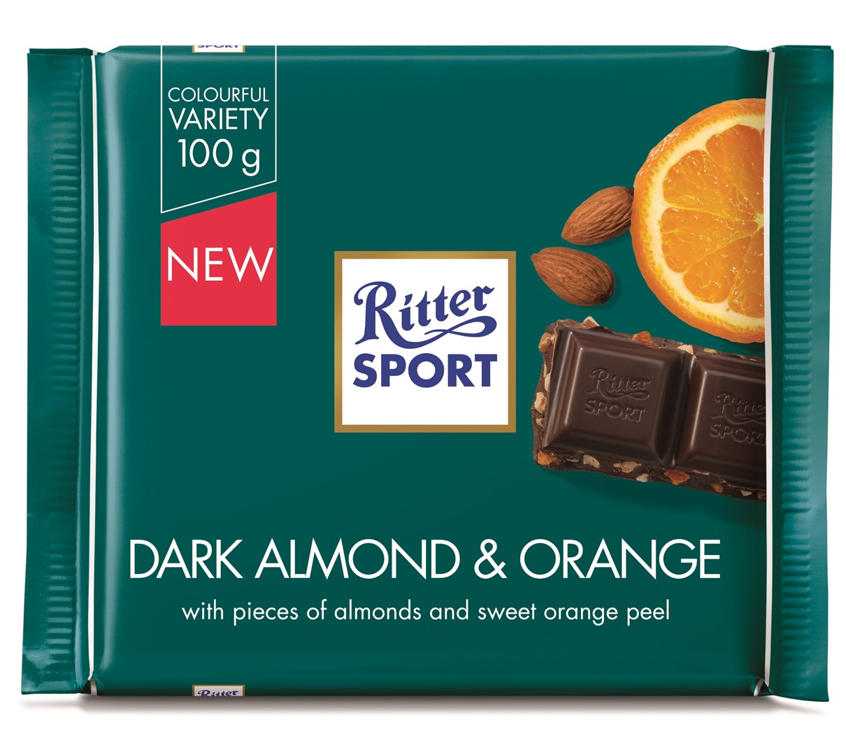 Ritter Sport Dark Almond & Orange Czekolada 100g