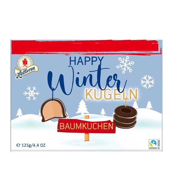 Halloren Winter Kugeln Baumkuchen 125g
