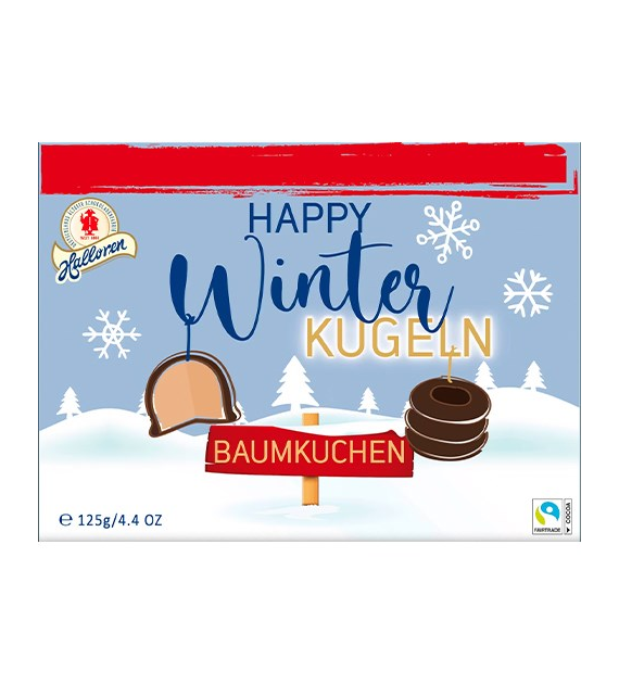 Halloren Winter Kugeln Baumkuchen 125g