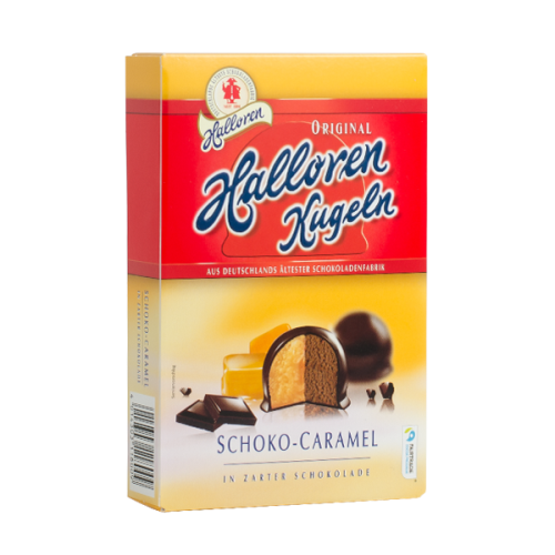 Halloren Kugeln Schoko-Caramel 12szt 125g