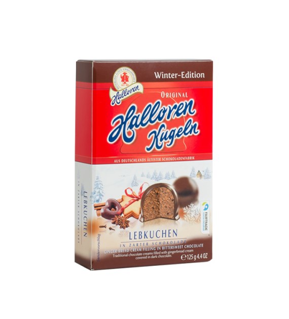 Halloren Kugeln Lebkuchen-Gewurzen 12szt 125g