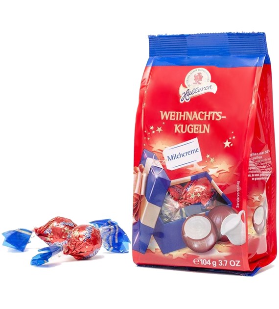 Halloren Weihnachts-Kugeln Milchcreme 104g