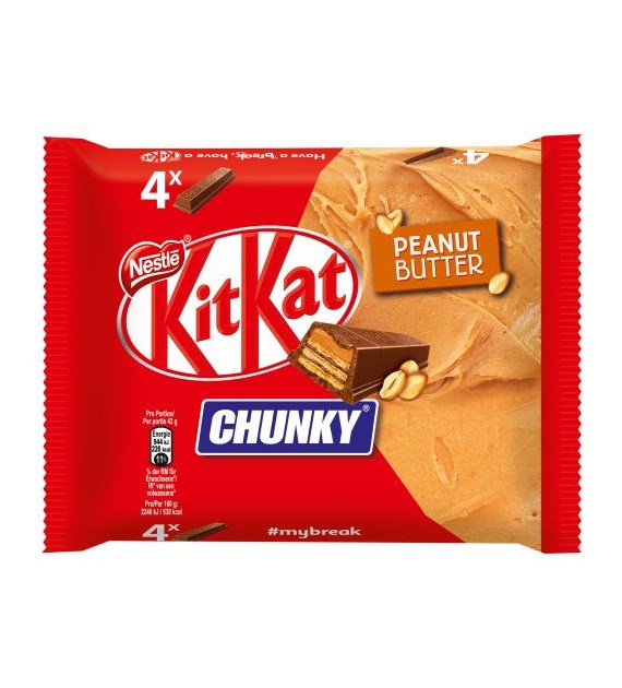 KitKat Chunky Peanut Butter 4szt 168g